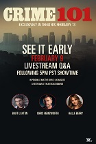 CRIME 101 LIVESTREAM Q&A